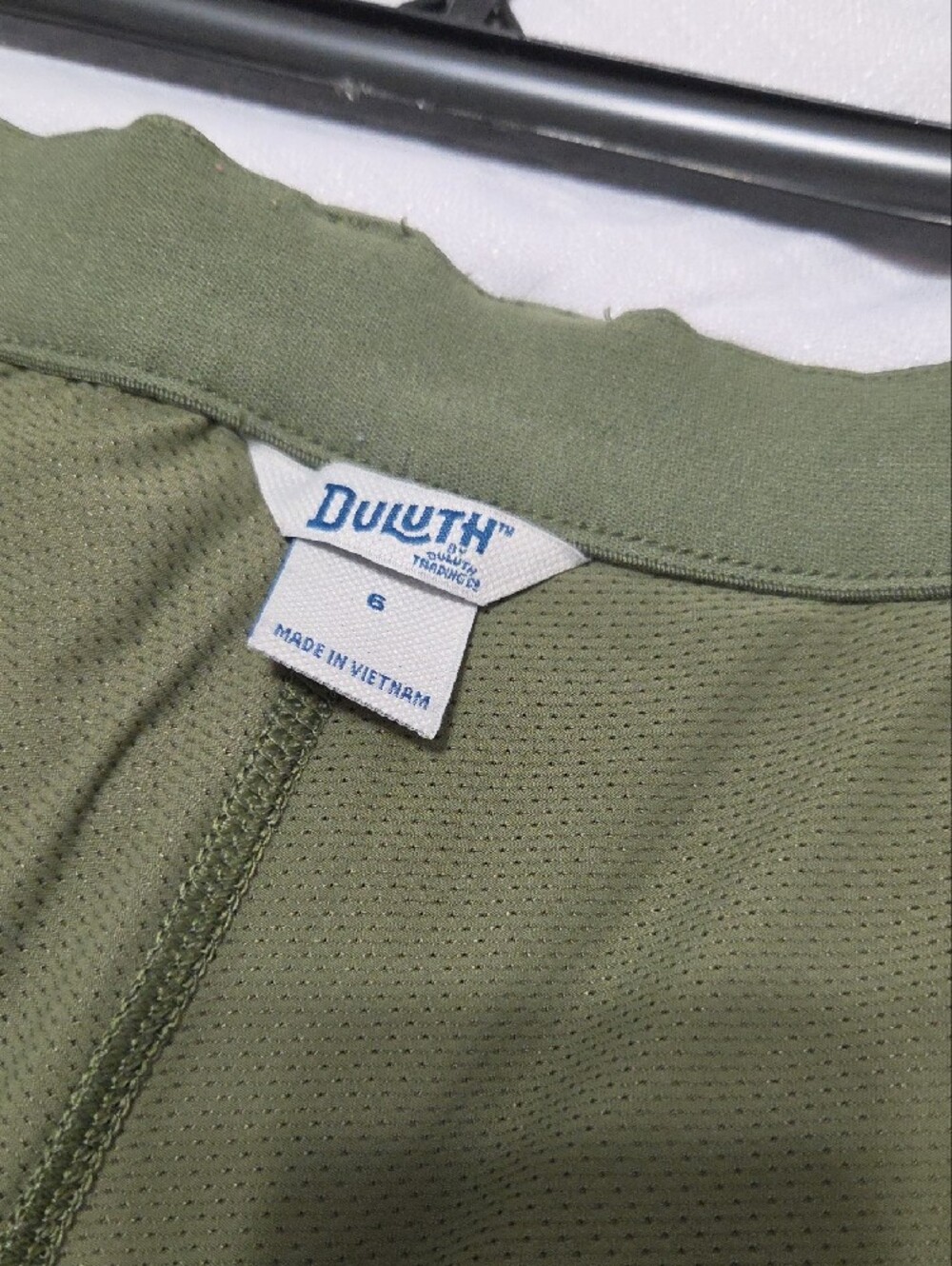 Duluth Trading Co Olive Green Mini Skirt with Pink Floral Print - Picture 7 of 9